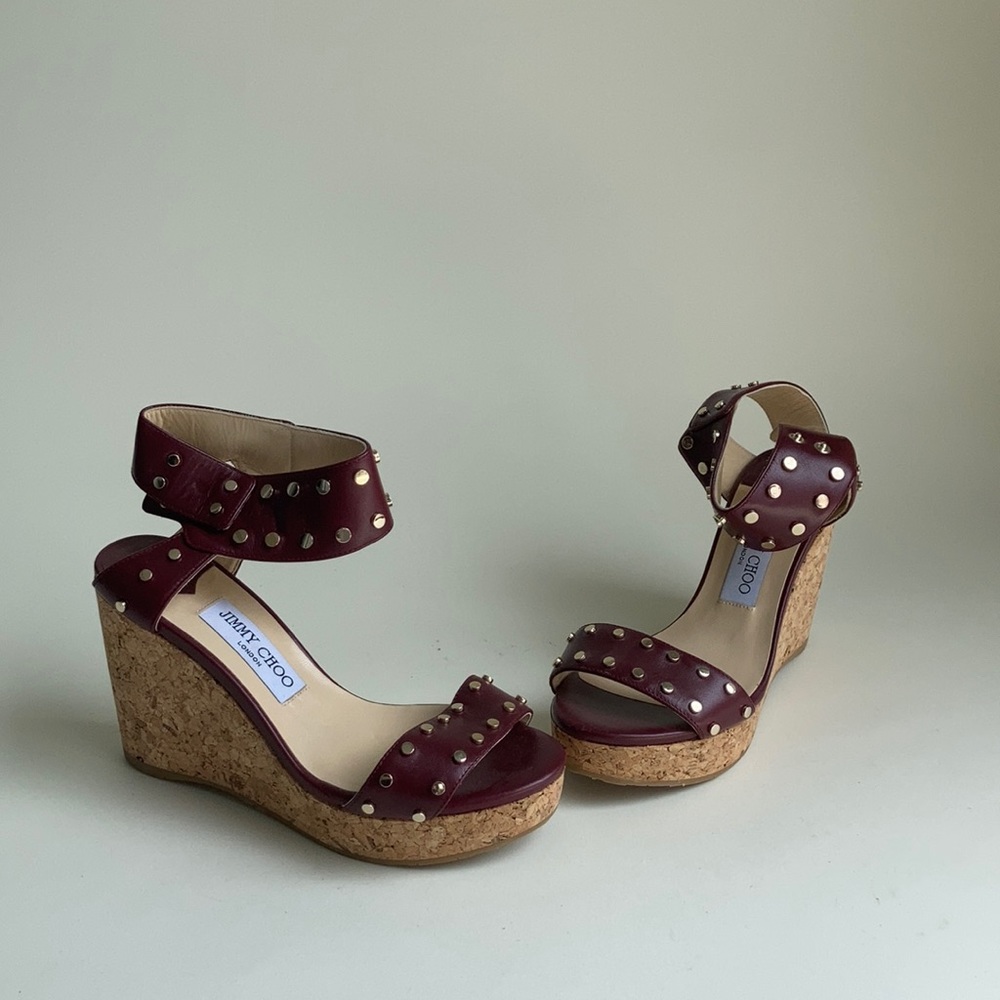 Jimmy Choo Maroon Wedges